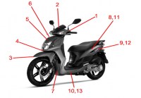 F27 - ΠΛΑΣΤΙΚΑ & ΑΥΤΟΚΟΛ. ΓΙΑ SR-510 N.C.G. 2015 DARK MAT GREY (GY-7450U)